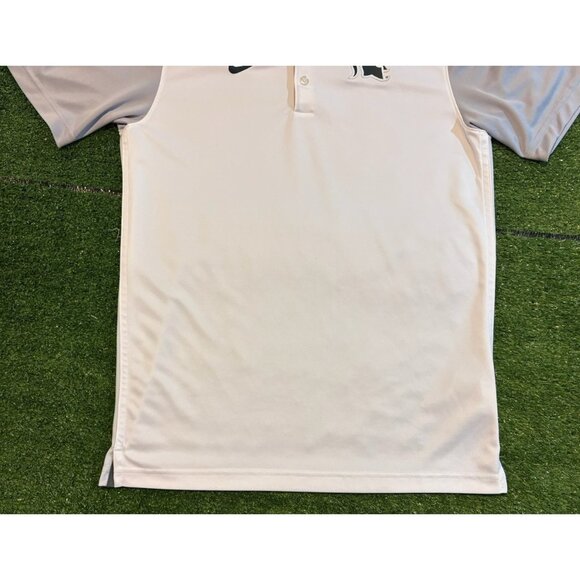 Michigan State Spartans polo mens small white gray nike lightweight MSU RK - Picture 5 of 9